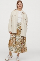 HM  Linen-blend skirt
