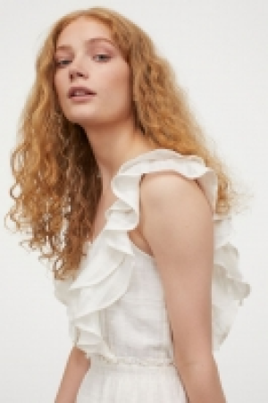Flounce-trimmed cotton dress 18.00 €