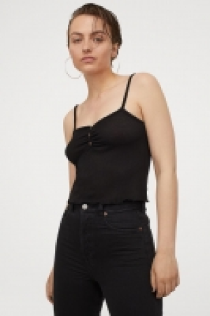 HM  Textured-knit strappy top