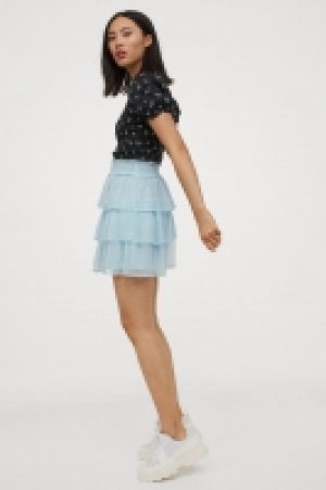 HM  Tiered chiffon skirt