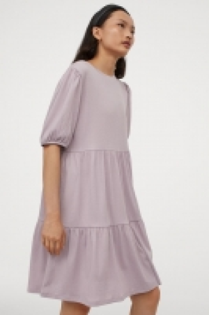 HM  Puff-sleeved jersey dress