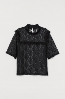 HM  Smock-collared lace blouse