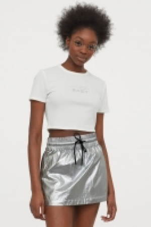 HM  Rustle-weave skirt