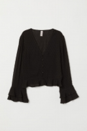 HM  V-neck viscose blouse