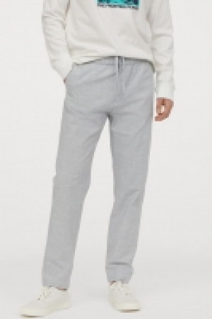 HM  Cotton chambray joggers