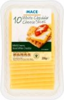 Mace Mace White Cheddar Slices