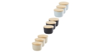Aldi  Small Bamboo Canisters 3 Pack