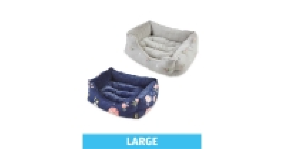 Aldi  Large Floral Plush Pet Bed