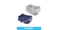 Aldi  XL Floral Plush Dog Bed