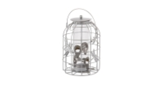 Aldi  Light Grey Seed Lantern Bird Feeder