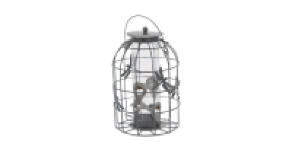 Dark Grey Seed Lantern Bird Feeder