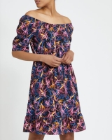 Dunnes Stores  Printed Puff Sleeve Sundress