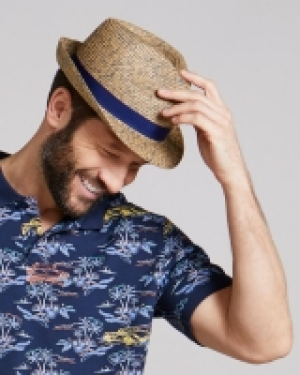 Straw Trilby Hat