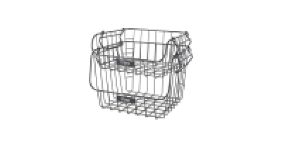 Black Tiered Wire Baskets 2 Pack