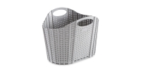 Aldi  Addis Grey Fold Flat Laundry Basket
