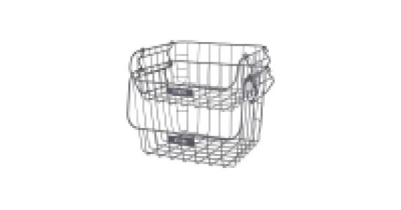 Grey Tiered Wire Baskets 2 Pack