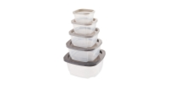 Grey Square Nestable Containers