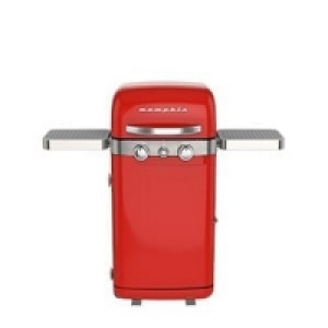 Joyces  Sahara Memphis Retro 2 Burner Gas BBQ Red