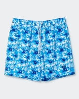 Dunnes Stores  Paul Costelloe Living Blue Floral Print Swim Shorts