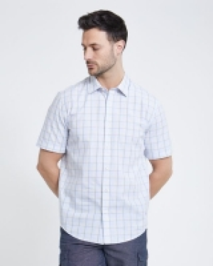 Paul Costelloe Living Regular Fit Yellow Check Short-Sleeved