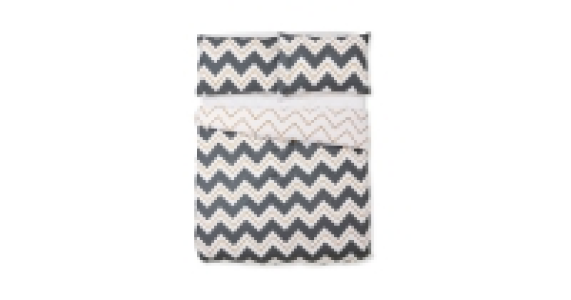 Aldi  Zigzag Non-Iron Double Duvet Set