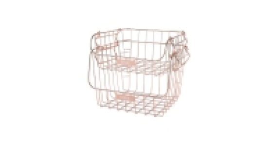 Aldi  Rose Gold Tiered Wire Baskets 2 Pack