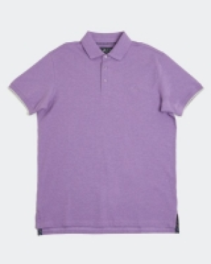 Paul Costelloe Living Purple Stretch Pique Polo