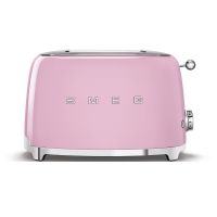 Joyces  Smeg 50s Retro style 2 Slice Pastel Pink Toaster TSF01PKUK
