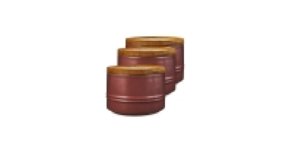 Small Plum Kitchen Canister 3 Pack