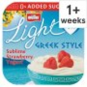 Tesco  Muller Light Greek Strawberry Yoghurt