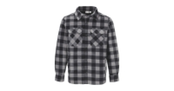 Aldi  Mens Dark Grey Check Padded Jacket