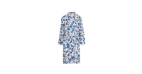 Aldi  Blue Floral Waffle Dressing Gown