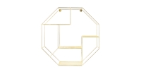Aldi  Gold Octagonal Wire Shelf 53cm