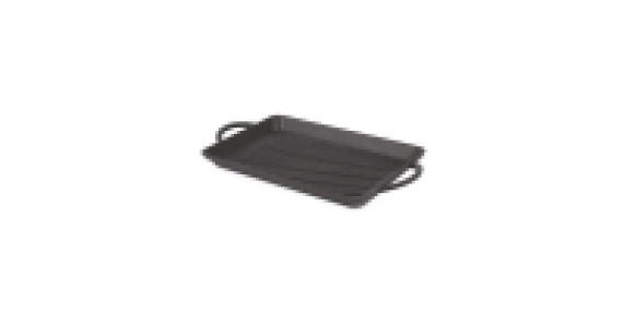 Black Rectangle Griddle Tray