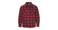 Aldi  Mens Red Check Padded Jacket