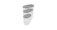 Aldi  Grey Cereal Containers 3 Pack