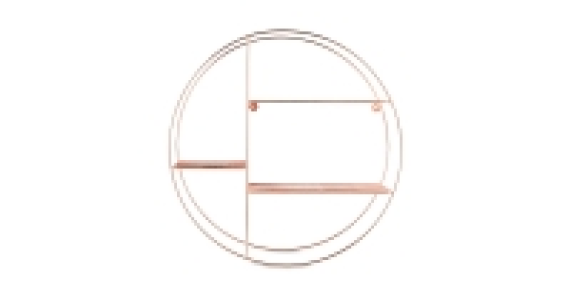 Copper Round Wire Shelf 53cm