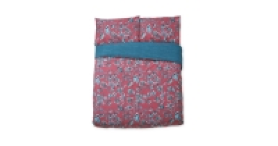 Aldi  Pink Floral Print Double Duvet Set