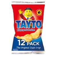 Centra  TAYTO CHEESE & ONION CRISPS 12 PACK 300G