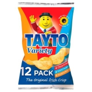 TAYTO ASSORTED CRISPS 12 PACK 300G