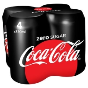 COKE ZERO CAN PACK 4 X 330ML 2.50 €