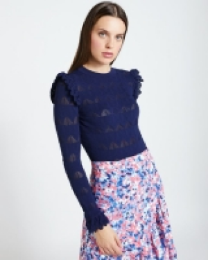 Dunnes Stores  Savida Scallop Pattern Jumper