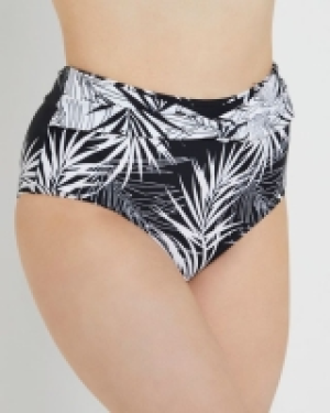 Print Hi Waist Bikini Bottoms