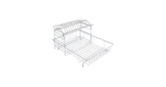 Aldi  Stainless Steel 2 Tier Dish Drainer