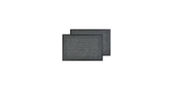 Aldi  Grey Fleck Utility Mats Twin Pack