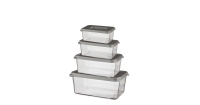 Aldi  Grey Premium Food Containers 4 Pack