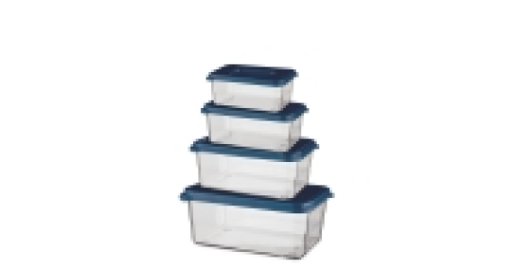 Blue Premium Food Containers 4 Pack