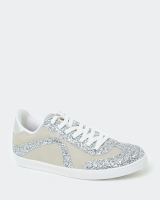 Dunnes Stores  Glitter Detail Lace Up Trainer