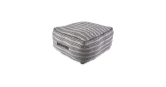 Aldi  Grey/White Striped Floor Cushion