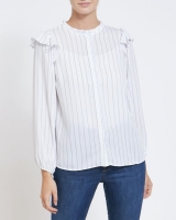 Dunnes Stores  Stripe Frill Blouse